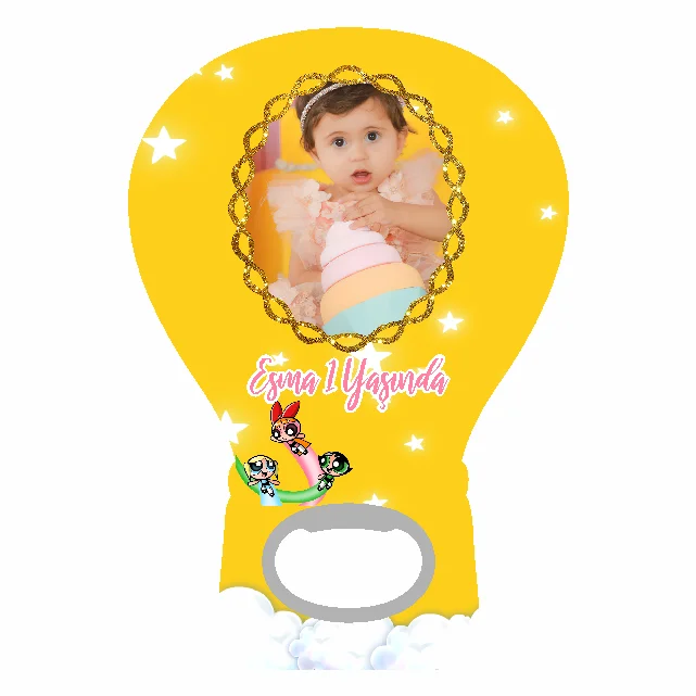 Powerpuff Girls Temalı Balon Açacak Magneti